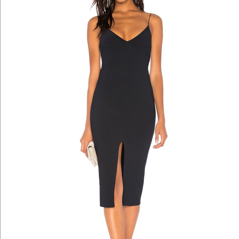 Bec & Bridge Tasha MIDI Dress Navy Size 2